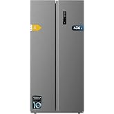 Cecotec Bolero CoolMarket SBS 430 Dark E. Side by Side 2-Door Refrigerator, 430 L, Height 176 cm and 84 cm Width, Multi Air F