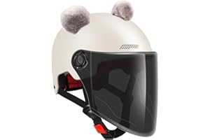 Golden Apple Cute Fuzzy Bear Ear Motocycle Helmet Decor with Sticker Plush Ski Helmet Bike Helmet Accessory Decoration