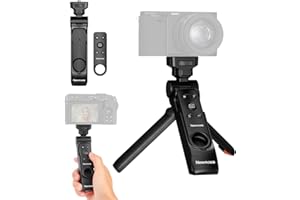Newmowa Wireless Remote Control Camera Tripod Shooting Grip, Portable Travel Mini Tripod Handheld Grip for Sony ZV-1, ZV-1F, RX100 VII, A7 III, A6100, Canon EOS R, RP, 6D Mark II, 800D, Nikon Z, Z50