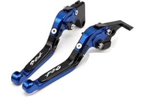 YANGHUA Leve per freno e frizione, accessori per moto, in alluminio, lavorate a macchina a controllo numerico, allungabili e pieghevoli, per vari modelli di Yamaha