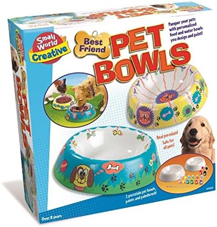 Kids Children Girls Boys Paint &amp; Design Your Best Friend Pet Bowls - Top Quality Creative - Birthday Christmas Present Gift Fun Arts &amp; Crafts Games &amp; Toys Idea Age 8+ Make Your Own Creation Set