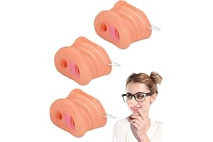 JEXOWIQ 3 Pièces Nez de Cochon, Accessoire pour Déguisement Masque Animal Cochon pour Costume de Fête d'halloween, Caoutchouc,Jeux de rôle,Masques amusants