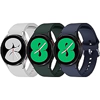Galaxy Watch 4 5 6 Serier armband, 20 mm mjukt silikonband Sportrem för Samsung Galaxy Watch 4/Galaxy Watch 4 Classic/Galaxy