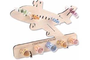 ParPix Flugzeuge Geburtstag Geldgeschenk Holz, Flugzeug Geldgeschenk, Geldgeschenk Reise, Geldgeschenk für Reise, Flitterwochen, Reisekasse Geschenk, Flugzeug Deko Geldgeschenke für Frauen und Männer