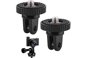 DONGNESI 2 Pcs Tripod Mount Adapter for Gopro, Camera Mount Accessories for Gopro, 1/4" -20 Conversion Adapter, Tripod Adapter Compatible with Go pro Hero 11 10 Insta360 X4 X3 Sony Xiaomi Yi and Action Camera
