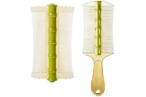 DILUSILK 2Pcs Double Sided Fine Teeth Comb for Dandruff, Psoriasis, Lice - Fleas Removal and Tangled Hair