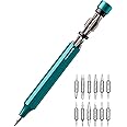 HOTO 24 in 1 Multi Bit Mini Screwdriver Set Magnetic, Manual Precision Screwdriver Set, EDC Pen Glasses Screwdriver for Eyeglasses, Electronics, Watches, Phones, Laptops, Cameras, Dark Turquoise