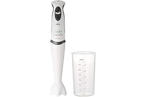 Theo Klein 9624 Blender ręczny Braun I Bezpieczna dla dzieci replika z obrotowymi pseudoostrzami i miarką I Dla dzieci w wieku od 3 lat