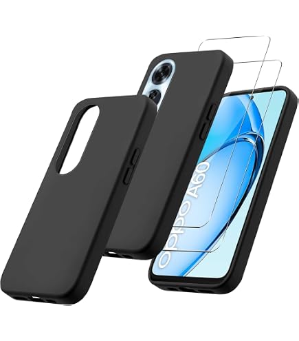 Coque Transparente Anti-choc Pour Oppo A60 Avec 2 Verres Trempés – Silicone Souple