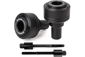 ZEXDDI Misura Per Kawasaki Z900 Z900RS z900se 2017-2024 Moto Paratelaio anticollisione Protezione anticaduta crash Z 900 2023 z900 rs accessori (Nero)