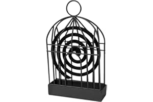 Seasboes Mosquito Coil Iron Supporto, Porta Bobina di zanzara Porta incenso, Supporti per bobina antizanzare e antiinsetti a spirale da bruciare con Manico per l'estate Repellente per Zanzare
