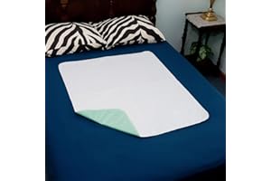 ‎MBJERRY MBJERRY Inkontinenzblätter Waschbare Bettpolster - 61x86 cm Wasserdichter Matratzenschutz Urinbenetzungsmatte für Doppel-Einzelbett