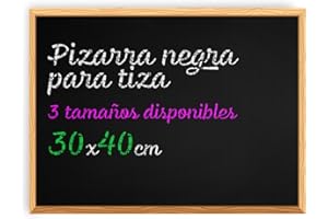 Kreidetafel, Schwarze Tafel zum Aufhängen mit Montagematerial, Tafel Hochzeiten, Kinder, Schule und Zuhause, Kreidetafel für Klassenzimmer, Gastronomie und Veranstaltungen - Ofituria (30x40)