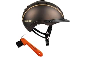 CASCO BY REITERLADEN24 Casco Reithelm MISTRALL-2 Dunkelbraun + Hufkratzer Reiterladen24.de