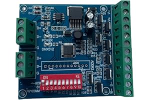 NUTBRO RGBW 8 Channel DMX Controller 2 Group RGBW 8CH Decoder for LED Strip Light