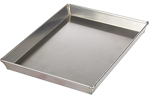 Ballarini 7044.35 Plat Rectangulaire Étain, Évasée Coins Avec Bordure en Aluminium Brut, 30 X 23 cm