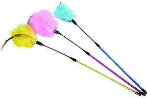 Zolux Jeux Chat Canne Plumeau Coloris Divers 1 Unité
