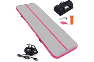 ‎BEYOND MARINA BEYOND MARINA Aufblasbare Matte Tumbling Track,Air Turnmatte Trainingsmatte Gymnastik-Luftbahn 3m 4m 5m 6m mit elektrischer Pumpe,Tragetasche,Luftmatten für den Zuhause,Outdoor,Yoga, Übungsgymnastik