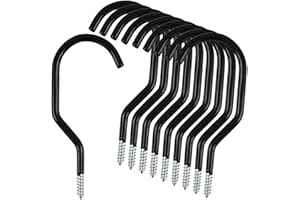 Cozihom Lot de 10 crochets de rangement robustes en acier inoxydable pour vélo