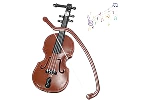 Airfish Miniature Violin Wooden, Tiny Violin Instrument Model, Mini Worlds Smallest Violin Toy for Kids, for Decorating Dollhouse Accessories Houses Offices Festival Birthday Gift