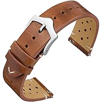 ABP Racer - Cinturino Orologio In Pelle Di Vitello Vintage, Buchi Racing - Foto 2