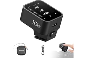 Godox X3-F Kabelloser Blitzauslöser OLED Touchscreen für Fujifilm Kamera 2.4GHz Kabelloser 1/8000S HSS TTL Tcm Funktion Eingebauter Akku Rechargeable Typ-c Remote Kamerablitz Abzug