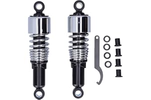 EVGATSAUTO Ammortizzatori, 2 Pezzi 10.5 Pollici Ammortizzatori Moto Ammortizzatore Ammortizzatore Ammortizzatore Ammortizzatore Adatto per XL883 XL883R XL1200R XL1200L(Nero)