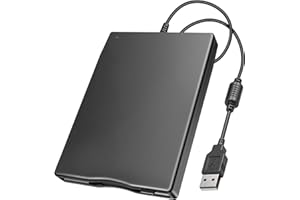 Lizoak Portable Floppy Disk Drive 3.5 Inch USB External Floppy Disk Reader 1.44MB Floppy Drive for Windows 98SE/ME/2000/XP/Vista/7/8/OS 8.6 or Above, Plug and Play