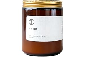 OCTŌ Ambra | Candela profumata. A base di Oli Essenziali e Cera di Soia.. 250ml