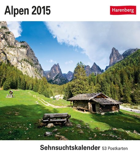 Alpen Sehnsuchtskalender 2015: Sehnsuchtskalender, 53 Postkarten