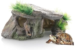 NHPY 1 Articolo Teca rettili,Terrarium Rettile Rock Rettile Nascondi Caverna Hideout Terrario Habitat Decor Ornamento Shelter per Eremita Granchio Ragno Rane Amphibians Piccolo