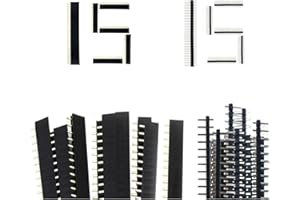 GERUI 30 unidades 2,54 mm 10 pines Header macho y hembra Conector de pines PCB Soldadura Conector Conector Conector Placa Prototipo Shield