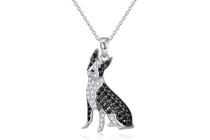 SELKAT Dog Necklaces 24 Breeds of Dogs Necklaces S925 Sterling Silver Dog pendant Corgi/Husky/Labrador/Shepherd Dog Necklaces for Women Girls gifts