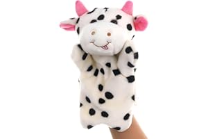 LOMTRATS Hund, Kaninchen, Elefant, Taube, Drache, Ziege, Koala, Panda, Bär, Schaf, Kuh, Handpuppen, Plüschtiere, Spielzeug für fantasievolles Rollenspiel, Geschichtenerzählen, Geschenke für Kinder