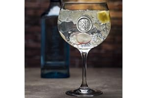 ENGLISH PEWTER COMPANY SHEFFIELD, ENGLAND English Pewter Company - Bicchiere da Gin personalizzato con la tua scelta di iniziali in peltro - ottimo per compleanni, anniversari, matrimoni, pensionamenti e altro [MON314] (N)