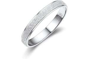 Suplight 925 Sterling Silver Triple Interlocked Ring, Engravable 2mm/3mm/5mm Simple Plain Band Rings for Women Men (with Gift Box)