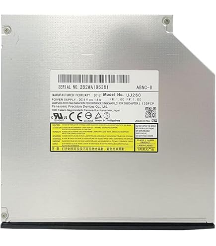 Notebook PC Internal Blu-ray Burner, for Panasonic UJ-240 UJ240