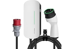 EVSEdesigner Wallbox 11kW con spina CEE Stazione di ricarica domestica di tipo 2 per veicoli elettrici Cavo trifase 6M Uso esterno e interno