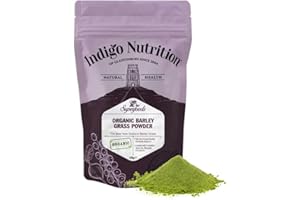 Indigo Herbs Organic New Zealand Barley Grass Powder 100g