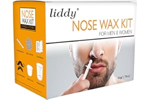 Layhou Wosk do usuwania włosów w nosie, dla mężczyzn i kobiet, zestaw do usuwania włosów w nosie, bezpieczny i szybki i bezbolesny