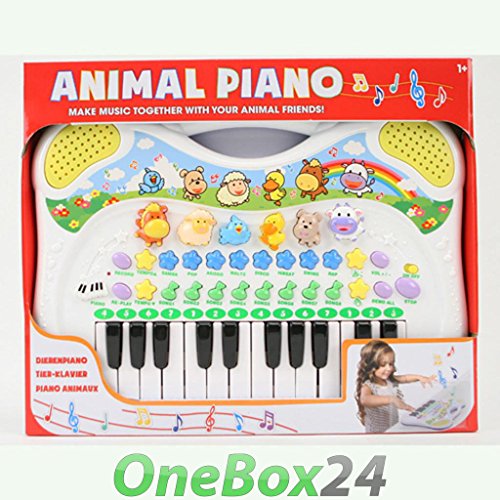 Preisvergleich Produktbild DJ Toys Kinder Keyboard MF Musikinstrument mit Tierstimmen Melodien Aufnahmefunktion