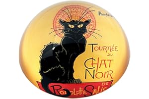 PARASTONE Presse-papier en verre Paraston Movseion Steinlen Le Chat Noir