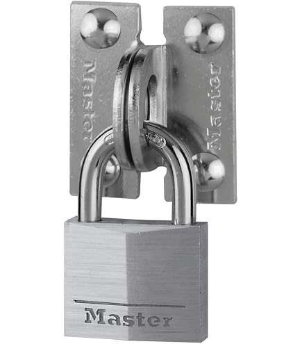 Pack Cadenas Et Moraillon Master Lock - Sécurité Extérieure Robust - Noir