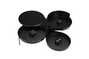 OKBYY Bar 3 Tier Bar Glass Rimmer Sugar Salt Rim Lime Glass Cocktail Margarita Bartender Tool per cocktail Bartender Tool Party Home Black