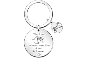 SMARGO Mum Gifts Son Keyring Gifts from Mum Son Birthday Christmas Thanksgiving Mother's Day Gifts for Mum Son