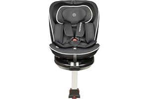 Ickle Bubba Radial i-Size Plus 360 Spin Car Seat – ISOFIX, Birth to 150cm (Approx. 12 yrs*), 360 Rotation, Rear and Forward Facing, Memory Foam Headrest and Side Impact Protection (Dark Grey)