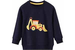 Gumyoss Sweatshirts Jungen Pullover Baumwolle für Kinder Jungen Sweater mit Dinosaurier Gedruckt für Jungs Alter 2-7 Jahre