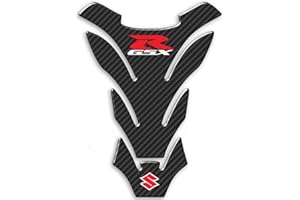 DEGONA Paraserbatoio Tank Pad Adesivo Resinato 3D Protezione Serbatoio compatibile con moto SUZUKI GSX-R