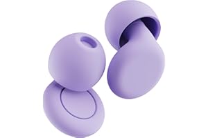 OPEIIN Ear Plugs for Sleep Purple - Flexible Silicone for Superior Hearing Protection, Ultra-Soft Reusable Noise-Reducing Earplugs for Sleep, Focus, Travel | Custom Fit with 8 Tips in XS/S/M/L | 28dB