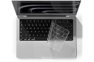 MasiBloom Protection de clavier pour MacBook Pro 14" (M5) avec puce A3434 - Protection de clavier - Accessoire de protection (TPU transparent)